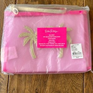 Lilly Pulitzer pink jelly bag